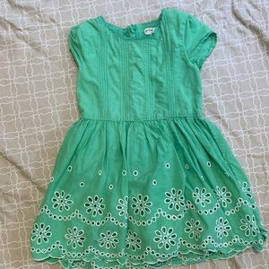 Mini Boden green floral dress